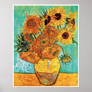 Vincent Van Gogh - Vasen mit zwölf Sonnenblumen Poster