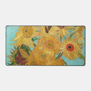 Vincent Van Gogh - Vasen mit zwölf Sonnenblumen Schreibtischunterlage