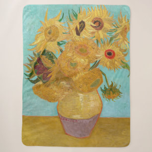 Vincent Van Gogh - Vasen mit zwölf Sonnenblumen Sherpadecke