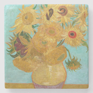 Vincent Van Gogh - Vasen mit zwölf Sonnenblumen Steinuntersetzer