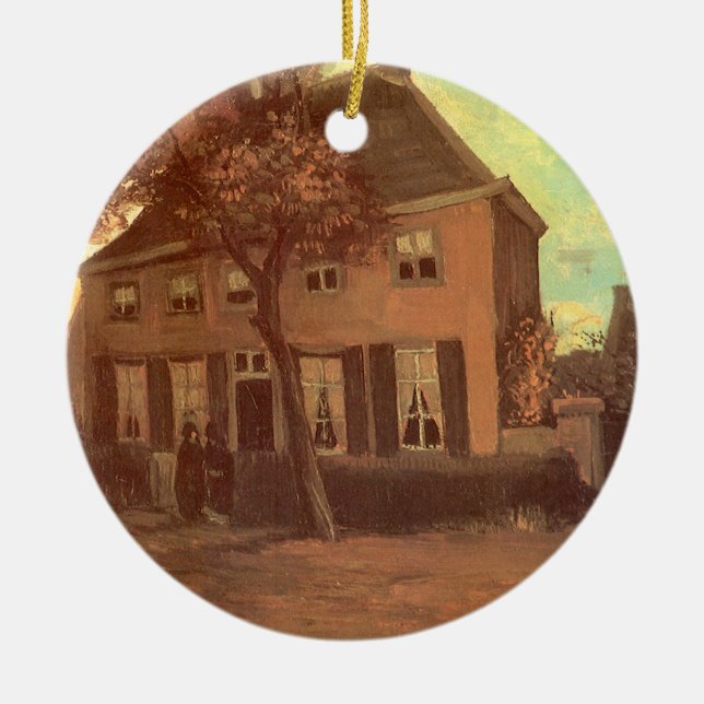 Vincent van Gogh - Vicarage in Nuenen Keramikornament (Vorne)