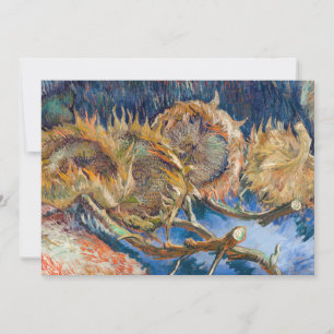 Vincent van Gogh - Vier geschnittene Sonnenblumen Einladung