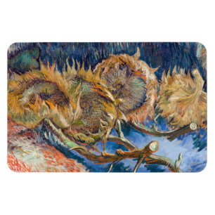 Vincent van Gogh - Vier geschnittene Sonnenblumen Magnet