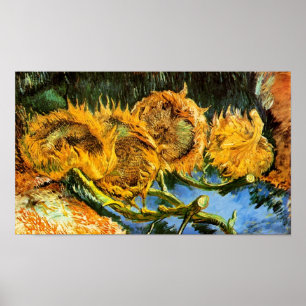 Vincent Van Gogh - Vier geschnittene Sonnenblumen  Poster