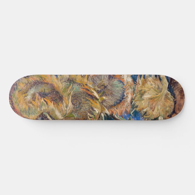 Vincent van Gogh - Vier Schnittblumen Skateboard (Horizontal)