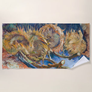 Vincent van Gogh - Vier Schnittblumen Strandtuch