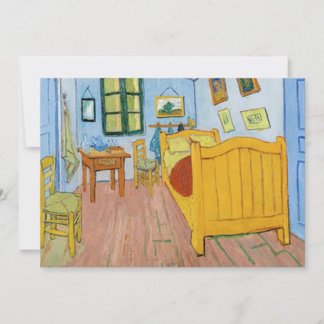 Vincent Van Gogh - Vincent's Bedroom in Arles Einladung (Vorderseite)