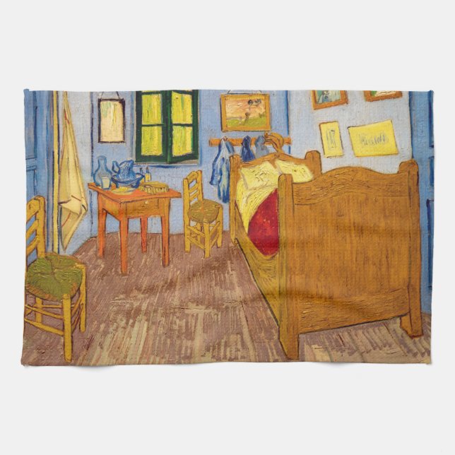 Vincent van Gogh - Vincent's Bedroom in Arles Geschirrtuch (Horizontal)