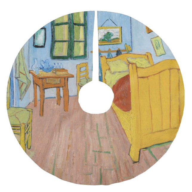 Vincent Van Gogh - Vincent's Bedroom in Arles Polyester Weihnachtsbaumdecke (Vorderseite)