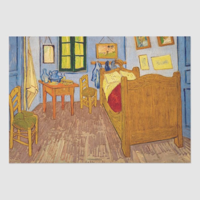 Vincent van Gogh - Vincent's Bedroom in Arles Seidenpapier (Vorderseite)