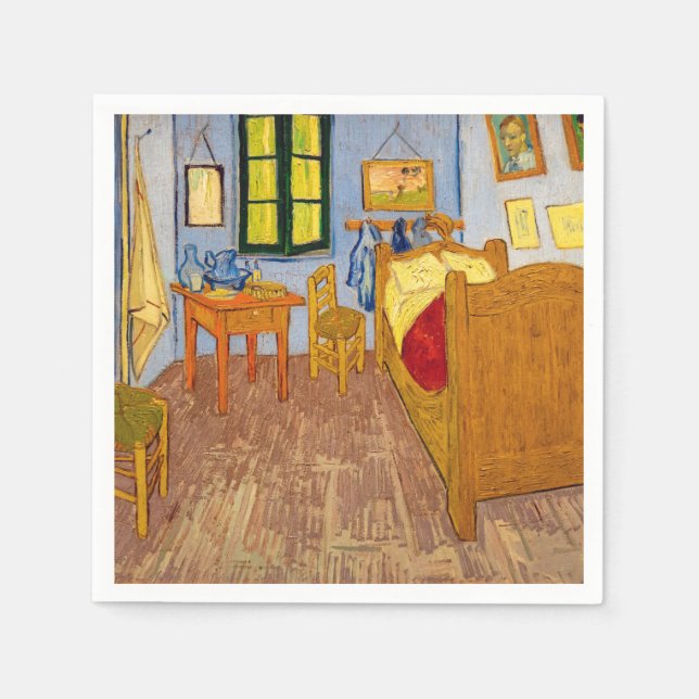 Vincent van Gogh - Vincent's Bedroom in Arles Serviette (Vorderseite)