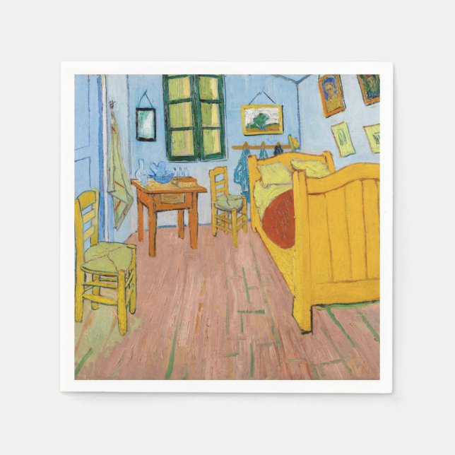 Vincent Van Gogh - Vincent's Bedroom in Arles Serviette (Vorderseite)