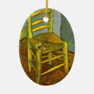 Vincent van Gogh - Vincent's Chair mit Seiner Pipe Keramikornament