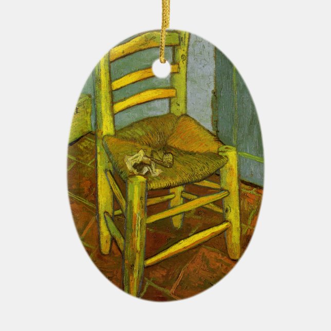 Vincent van Gogh - Vincent's Chair mit Seiner Pipe Keramikornament (Vorne)