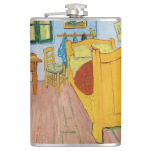 Vincent Van Gogh - Vincents Schlafzimmer in Arles Flachmann