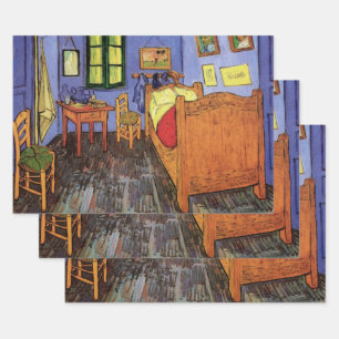 Vincent van Gogh - Vincents Schlafzimmer in Arles Geschenkpapier Set