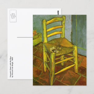 Vincent van Gogh - Vincents Stuhl mit seiner Pfeif Postkarte