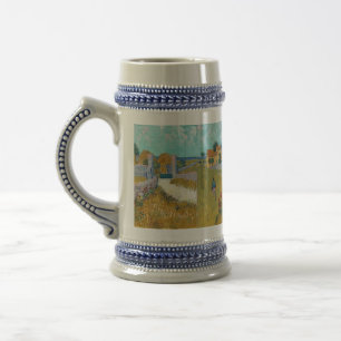 Vincent Van Gogh Vintage Farmhouse in Provence auf Bierglas