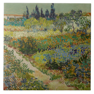 Vincent Van Gogh Vintage Garten in Arles Fliese