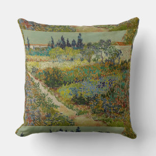 Vincent Van Gogh Vintage Garten in Arles Kissen