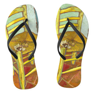 Vincent Van Gogh Vorsitzender mit Pipe Flip Flops