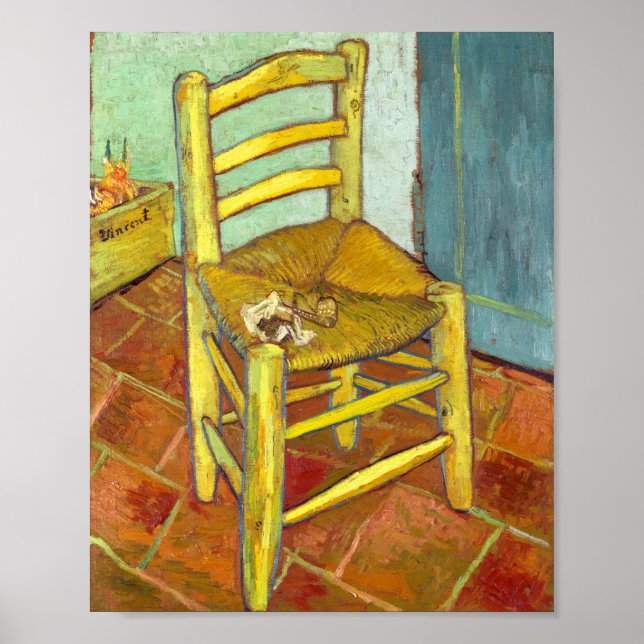 Vincent Van Gogh Vorsitzender mit Pipe Poster (Vorne)