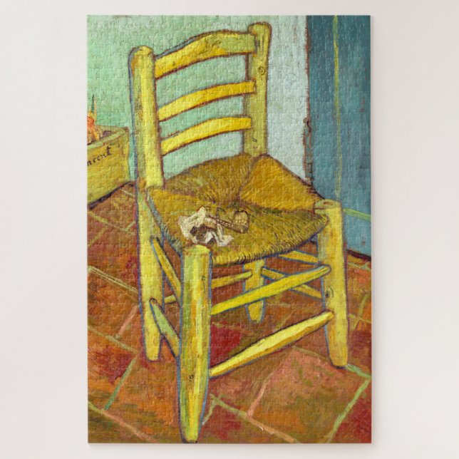 Vincent Van Gogh Vorsitzender mit Pipe Puzzle (Vertikal)