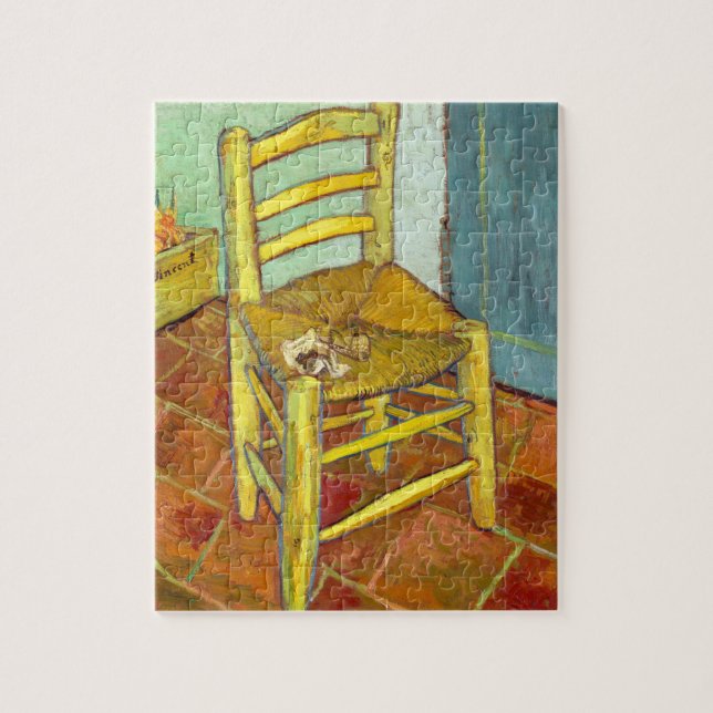 Vincent Van Gogh Vorsitzender mit Pipe Puzzle (Vertikal)