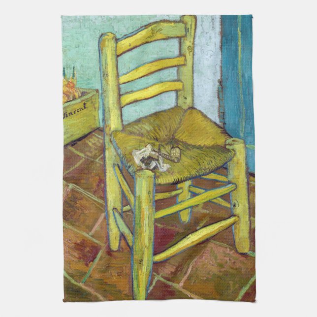 Vincent van Gogh - Vorsitzender von Van Gogh Geschirrtuch (Vertikal)