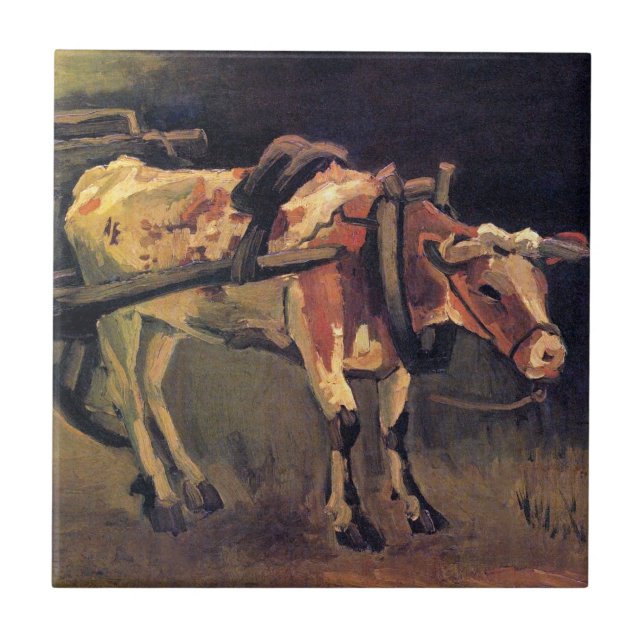 Vincent Van Gogh - Warenkorb mit rotem und weißem  Fliese (Vorderseite)