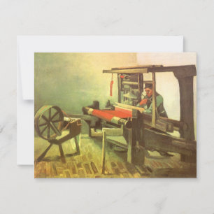 Vincent van Gogh Weberin mit Spinnrad nach links g