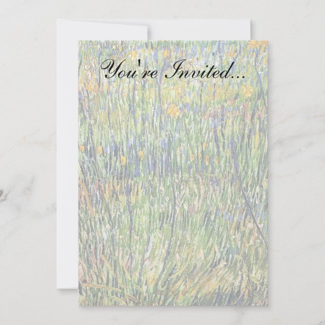 Vincent Van Gogh - Weide in Bloom Fine Art Einladung (Vorderseite)