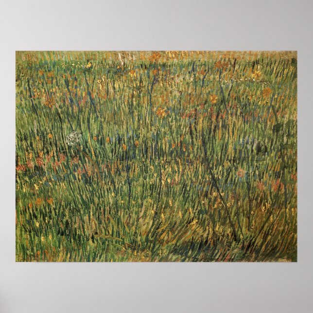 Vincent van Gogh - Weide in Bloom Poster (Vorne)
