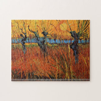 Vincent van Gogh - Weiden am Sonnenuntergang Puzzle