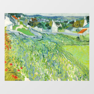 Vincent van Gogh - Weinberge in Auvers Fensteraufkleber