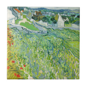 Vincent van Gogh - Weinberge in Auvers Fliese