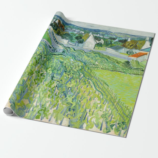 Vincent van Gogh - Weinberge in Auvers Geschenkpapier (Ungerollt)