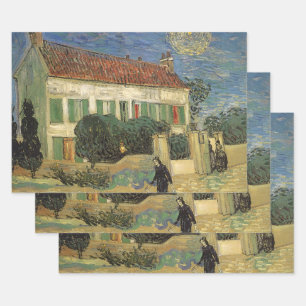 Vincent van Gogh - Weißes Haus bei Nacht Geschenkpapier Set