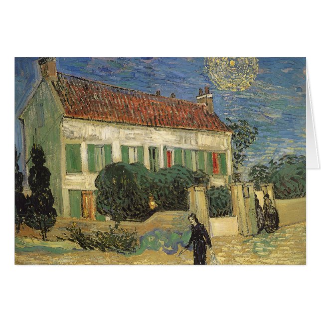 Vincent van Gogh - Weißes Haus in der Nacht (Vorderseite (Horizontal))
