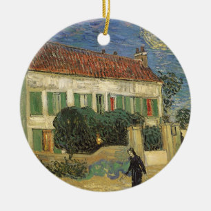 Vincent van Gogh - Weißes Haus in der Nacht Keramikornament