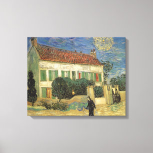 Vincent van Gogh - Weißes Haus in der Nacht Leinwanddruck