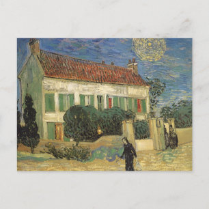 Vincent van Gogh - Weißes Haus in der Nacht Postkarte