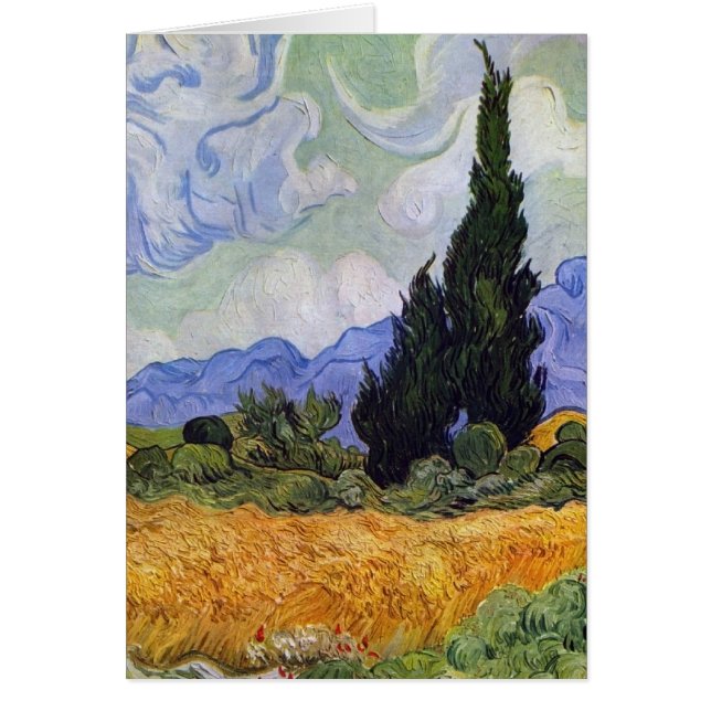 Vincent van Gogh - Weizen-Feld mit Zypressen (Vorne)