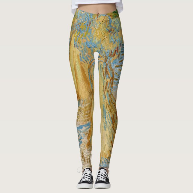 Vincent van Gogh - Weizenblätter Leggings (Vorderseite)