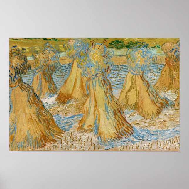 Vincent van Gogh - Weizenblätter Poster (Vorne)
