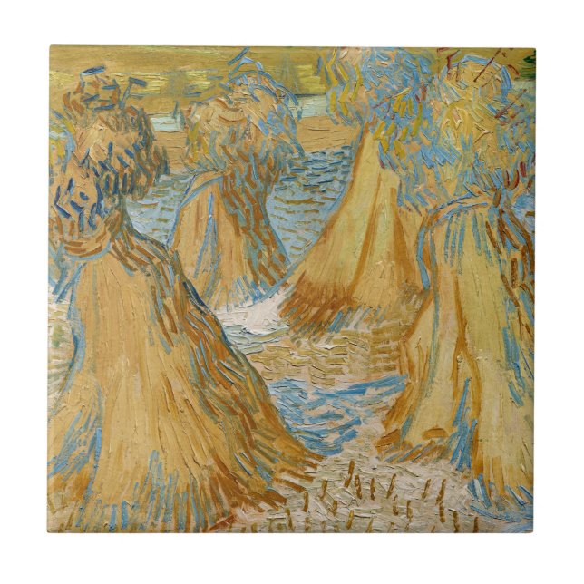 Vincent van Gogh - Weizenbündel Fliese (Vorderseite)