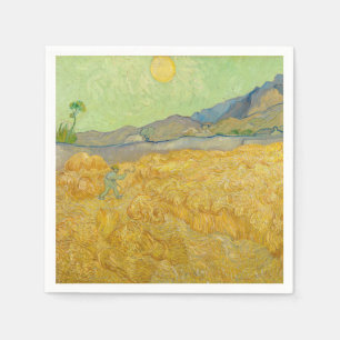 Vincent van Gogh - Weizenfeld mit einem Schnitter Serviette