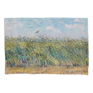 Vincent van Gogh - Weizenfeld mit einer Lerche Kissenbezug