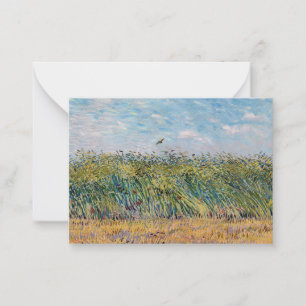 Vincent van Gogh - Weizenfeld mit einer Lerche Mitteilungskarte