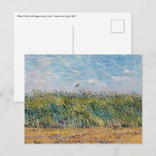 Vincent van Gogh - Weizenfeld mit einer Lerche Postkarte